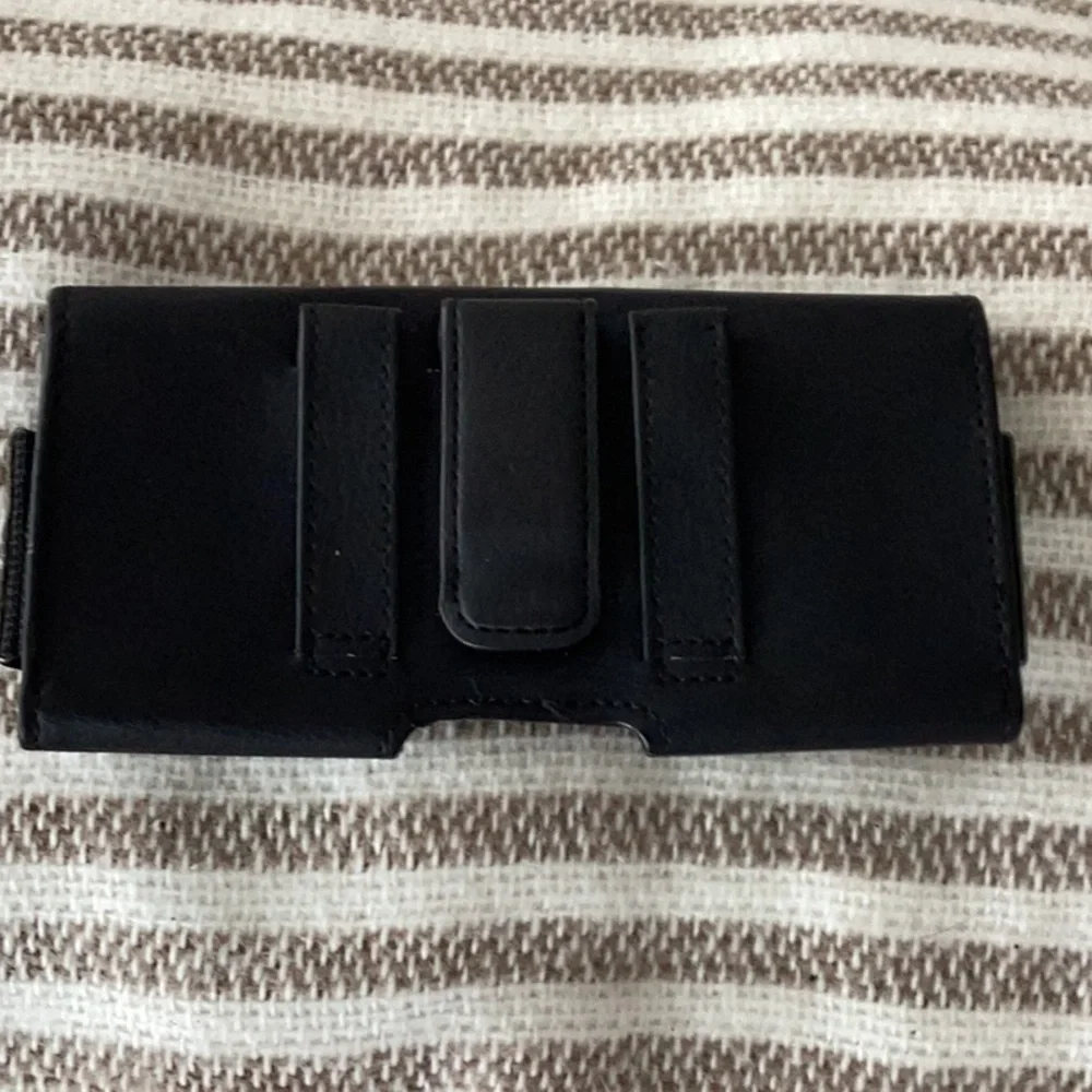 Black Leather Phone Holster